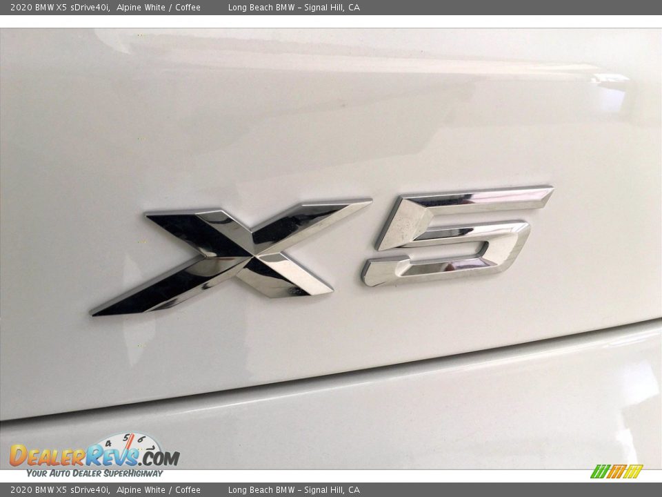 2020 BMW X5 sDrive40i Alpine White / Coffee Photo #16