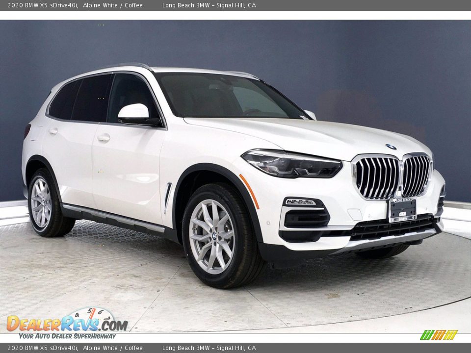2020 BMW X5 sDrive40i Alpine White / Coffee Photo #19