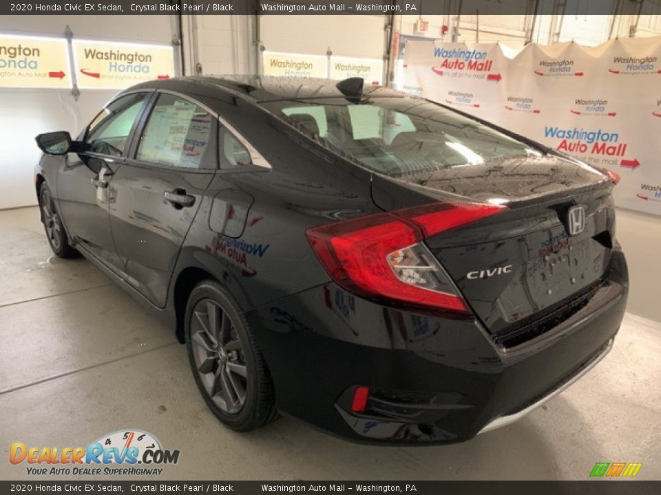 2020 Honda Civic EX Sedan Crystal Black Pearl / Black Photo #3