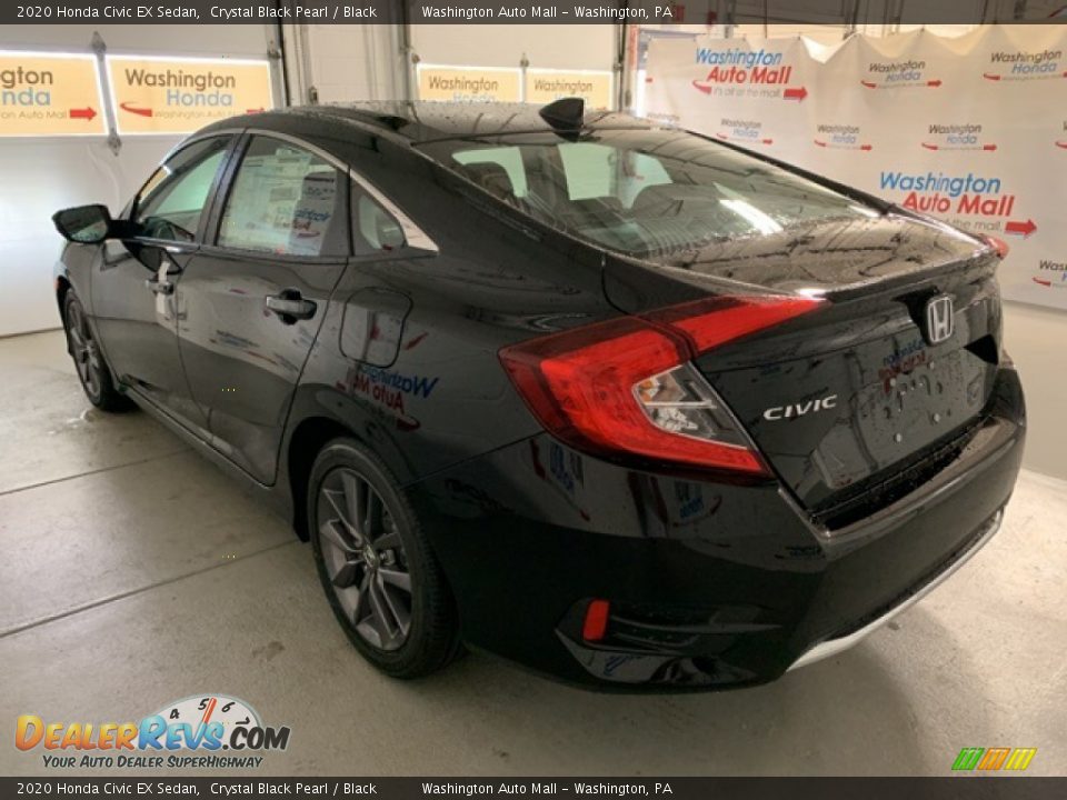 2020 Honda Civic EX Sedan Crystal Black Pearl / Black Photo #33