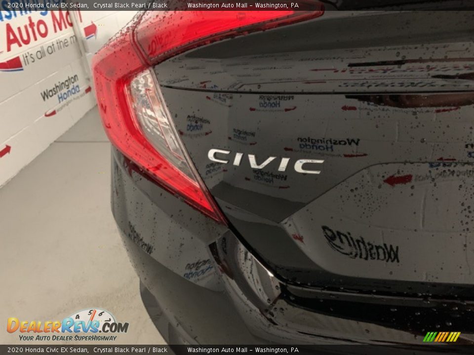 2020 Honda Civic EX Sedan Crystal Black Pearl / Black Photo #35