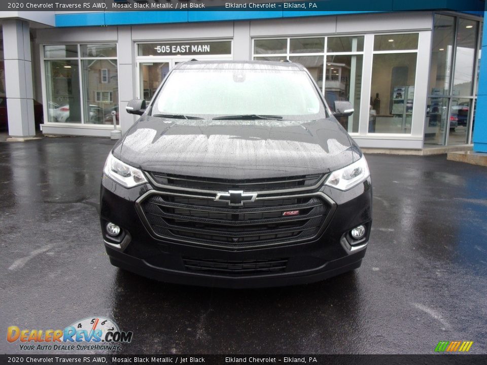 2020 Chevrolet Traverse RS AWD Mosaic Black Metallic / Jet Black Photo #2