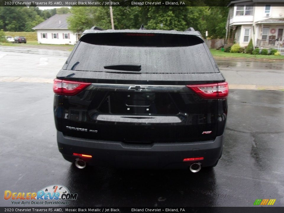 2020 Chevrolet Traverse RS AWD Mosaic Black Metallic / Jet Black Photo #5