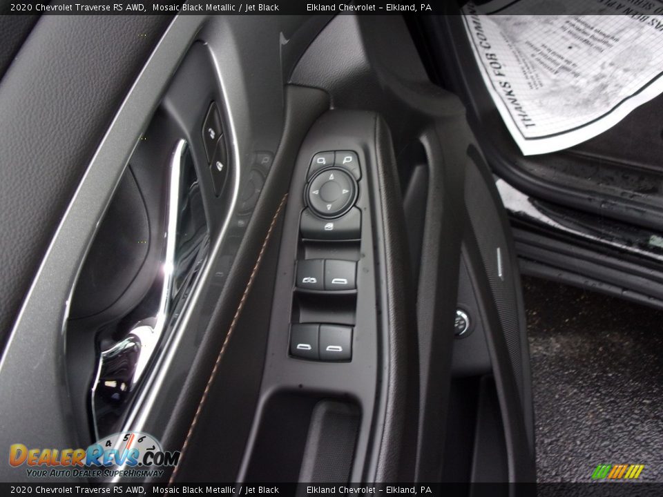 2020 Chevrolet Traverse RS AWD Mosaic Black Metallic / Jet Black Photo #14