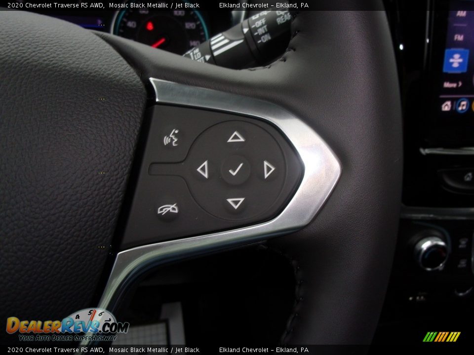 2020 Chevrolet Traverse RS AWD Mosaic Black Metallic / Jet Black Photo #19