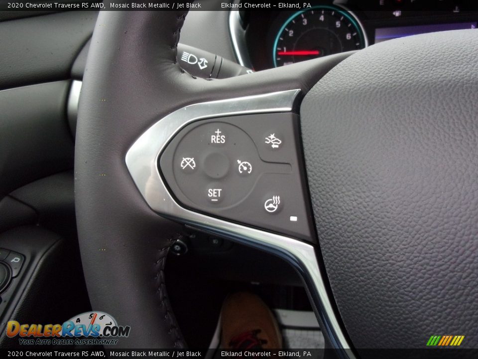 2020 Chevrolet Traverse RS AWD Mosaic Black Metallic / Jet Black Photo #20