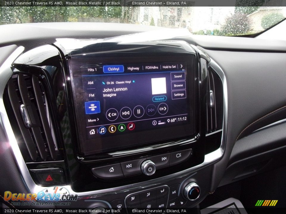 2020 Chevrolet Traverse RS AWD Mosaic Black Metallic / Jet Black Photo #21