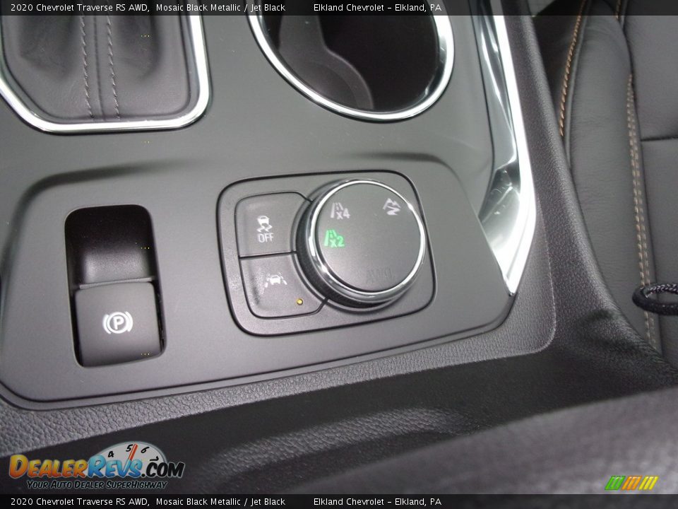 2020 Chevrolet Traverse RS AWD Mosaic Black Metallic / Jet Black Photo #24