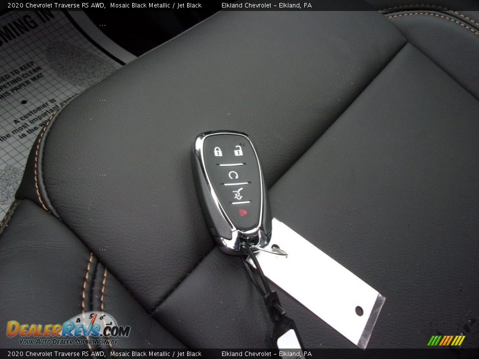 2020 Chevrolet Traverse RS AWD Mosaic Black Metallic / Jet Black Photo #27