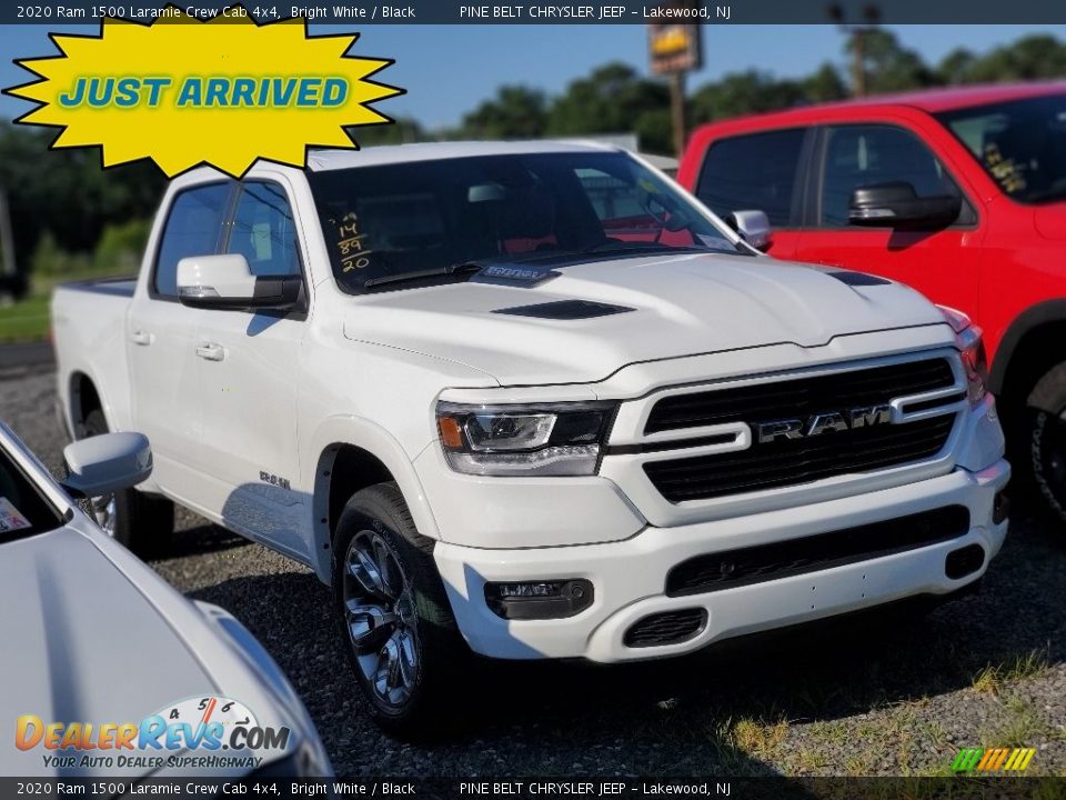 2020 Ram 1500 Laramie Crew Cab 4x4 Bright White / Black Photo #1