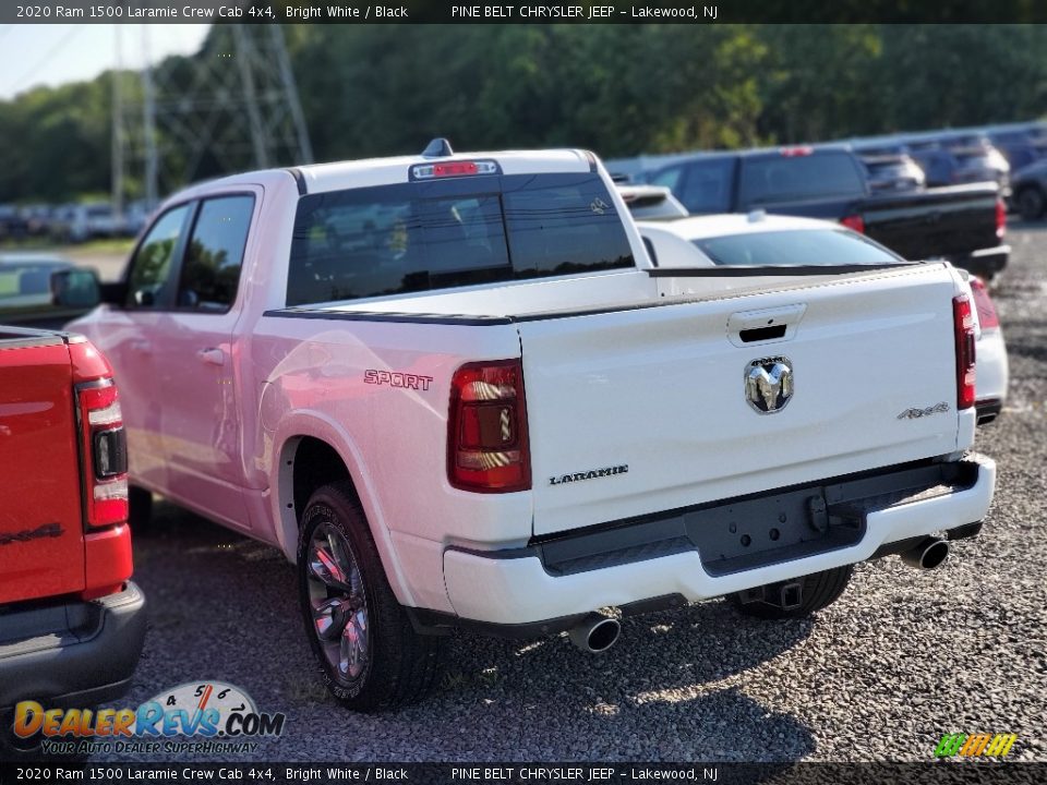 2020 Ram 1500 Laramie Crew Cab 4x4 Bright White / Black Photo #4