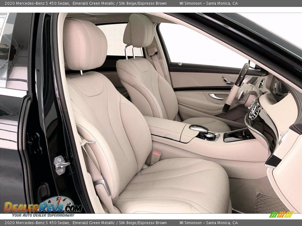 2020 Mercedes-Benz S 450 Sedan Emerald Green Metallic / Silk Beige/Espresso Brown Photo #5