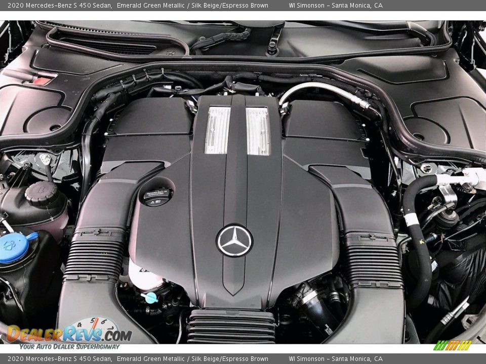 2020 Mercedes-Benz S 450 Sedan Emerald Green Metallic / Silk Beige/Espresso Brown Photo #8