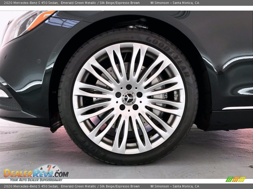 2020 Mercedes-Benz S 450 Sedan Emerald Green Metallic / Silk Beige/Espresso Brown Photo #9