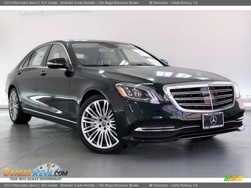 2020 Mercedes-Benz S 450 Sedan Emerald Green Metallic / Silk Beige/Espresso Brown Photo #12