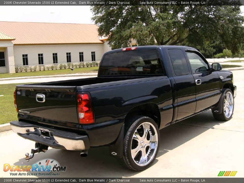 2006 Chevrolet Silverado 1500 LS Extended Cab Dark Blue Metallic / Dark Charcoal Photo #3