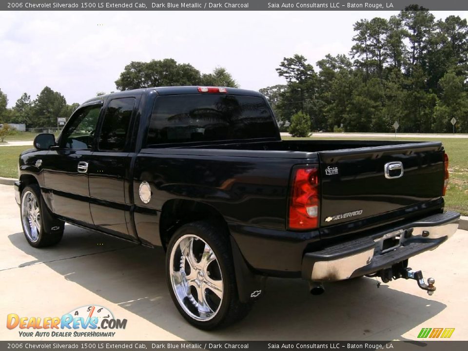 2006 Chevrolet Silverado 1500 LS Extended Cab Dark Blue Metallic / Dark Charcoal Photo #5
