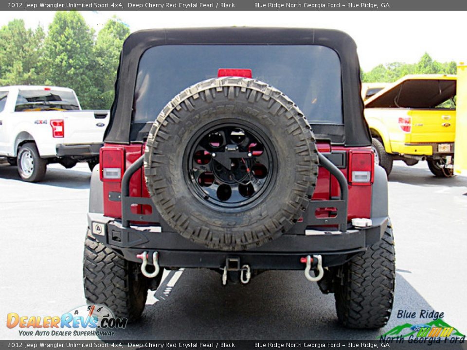 2012 Jeep Wrangler Unlimited Sport 4x4 Deep Cherry Red Crystal Pearl / Black Photo #4