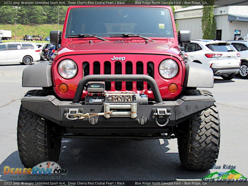 2012 Jeep Wrangler Unlimited Sport 4x4 Deep Cherry Red Crystal Pearl / Black Photo #8