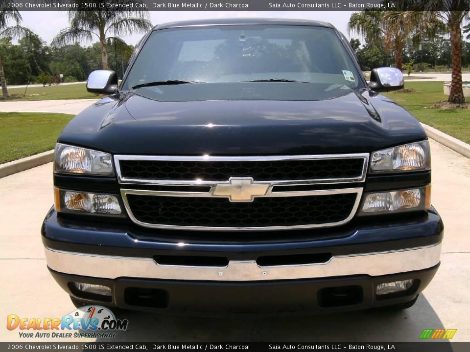 2006 Chevrolet Silverado 1500 LS Extended Cab Dark Blue Metallic / Dark Charcoal Photo #8