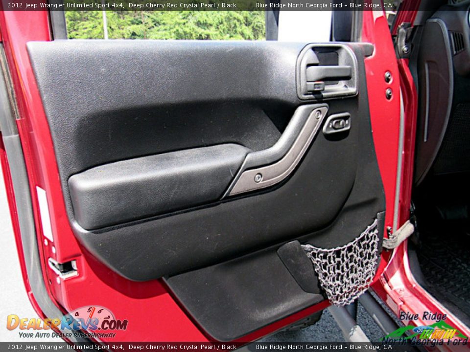2012 Jeep Wrangler Unlimited Sport 4x4 Deep Cherry Red Crystal Pearl / Black Photo #9