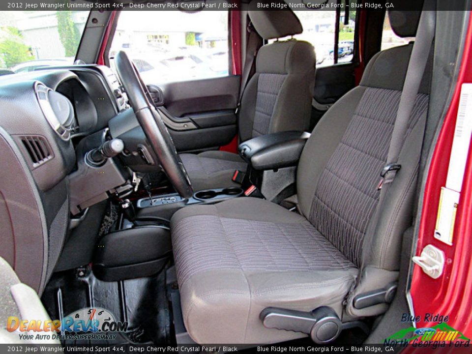 2012 Jeep Wrangler Unlimited Sport 4x4 Deep Cherry Red Crystal Pearl / Black Photo #10