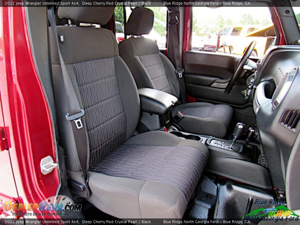 2012 Jeep Wrangler Unlimited Sport 4x4 Deep Cherry Red Crystal Pearl / Black Photo #11