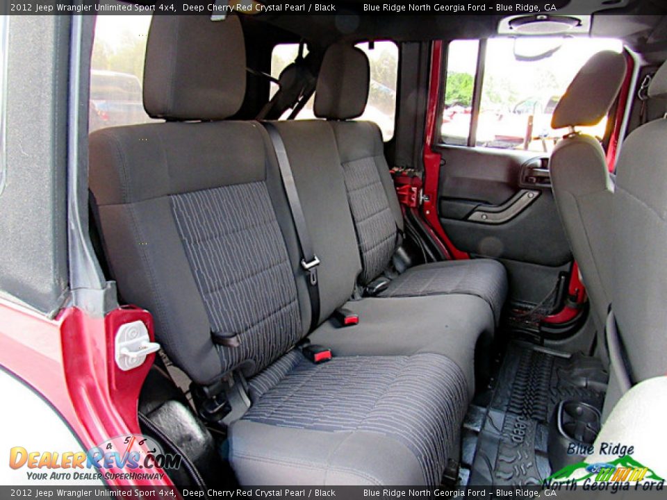 2012 Jeep Wrangler Unlimited Sport 4x4 Deep Cherry Red Crystal Pearl / Black Photo #12