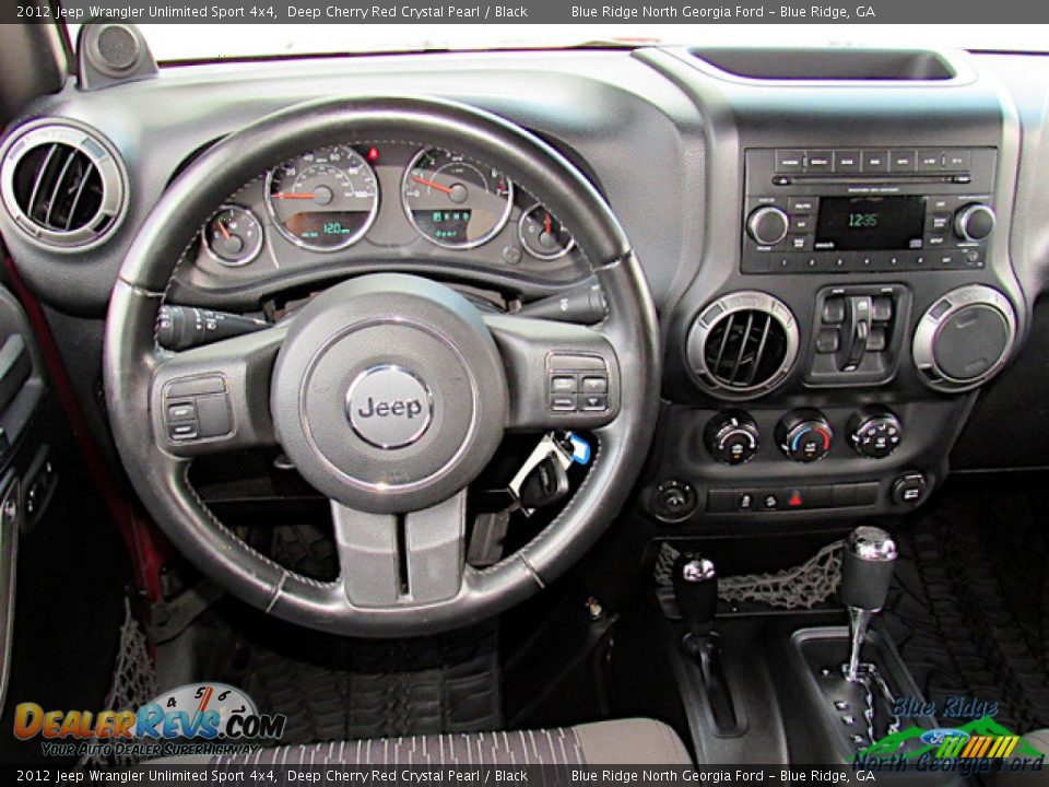 2012 Jeep Wrangler Unlimited Sport 4x4 Deep Cherry Red Crystal Pearl / Black Photo #13