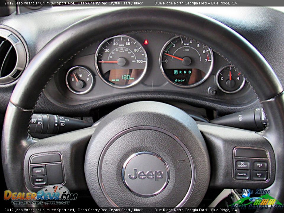2012 Jeep Wrangler Unlimited Sport 4x4 Deep Cherry Red Crystal Pearl / Black Photo #15