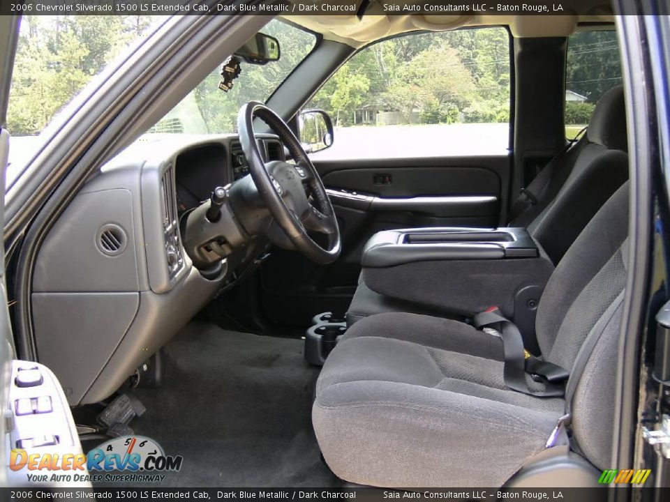 2006 Chevrolet Silverado 1500 LS Extended Cab Dark Blue Metallic / Dark Charcoal Photo #9