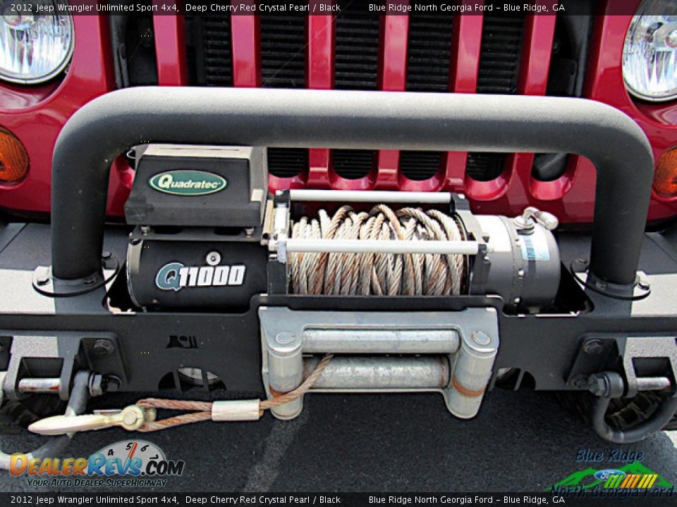 2012 Jeep Wrangler Unlimited Sport 4x4 Deep Cherry Red Crystal Pearl / Black Photo #21