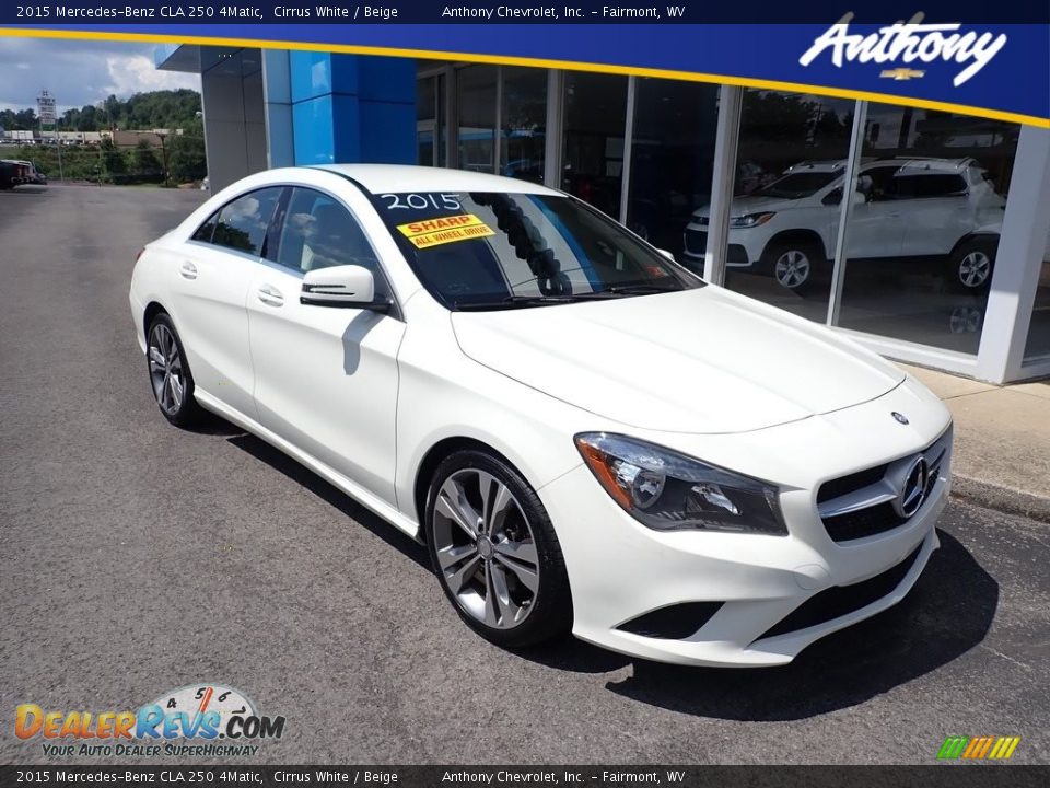 2015 Mercedes-Benz CLA 250 4Matic Cirrus White / Beige Photo #1