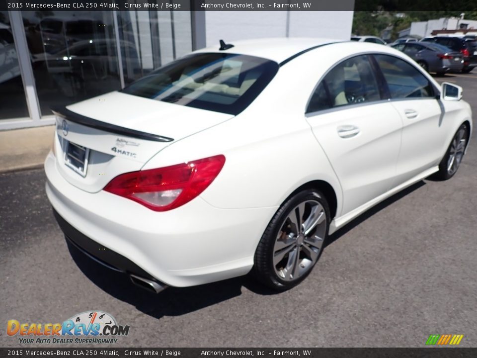 2015 Mercedes-Benz CLA 250 4Matic Cirrus White / Beige Photo #3