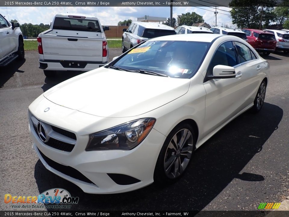 2015 Mercedes-Benz CLA 250 4Matic Cirrus White / Beige Photo #6