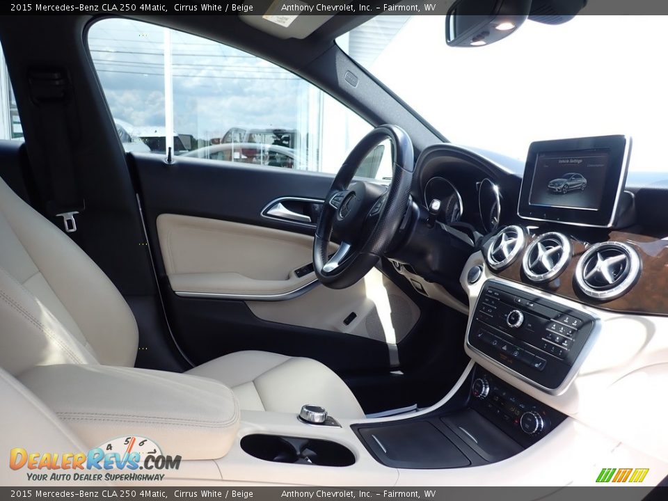 2015 Mercedes-Benz CLA 250 4Matic Cirrus White / Beige Photo #9