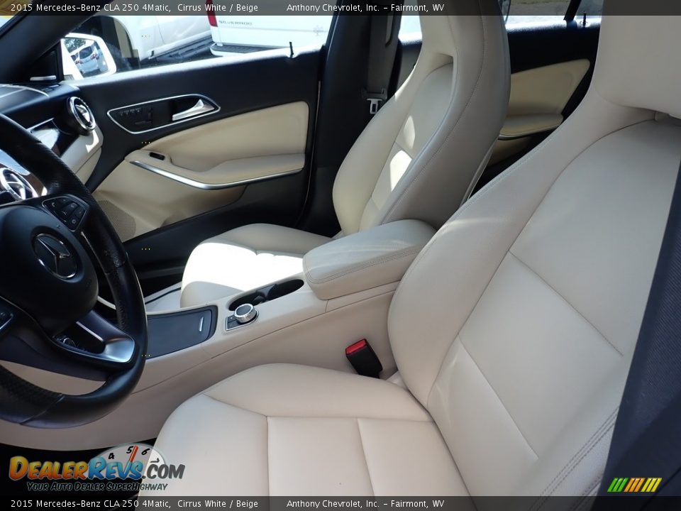 2015 Mercedes-Benz CLA 250 4Matic Cirrus White / Beige Photo #11