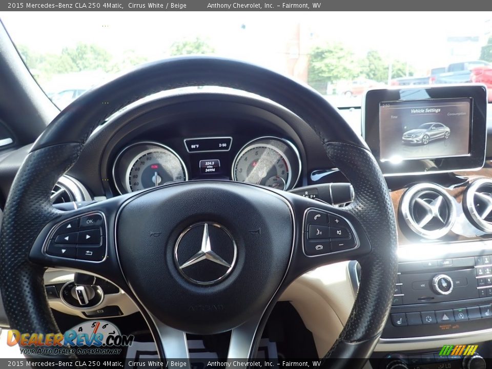 2015 Mercedes-Benz CLA 250 4Matic Cirrus White / Beige Photo #18