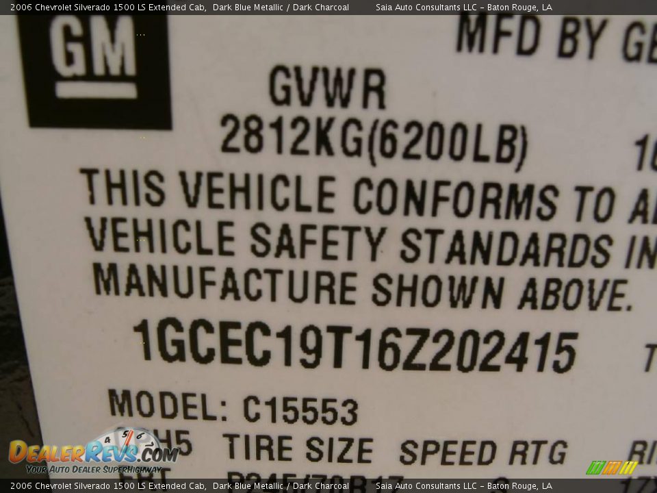 2006 Chevrolet Silverado 1500 LS Extended Cab Dark Blue Metallic / Dark Charcoal Photo #13