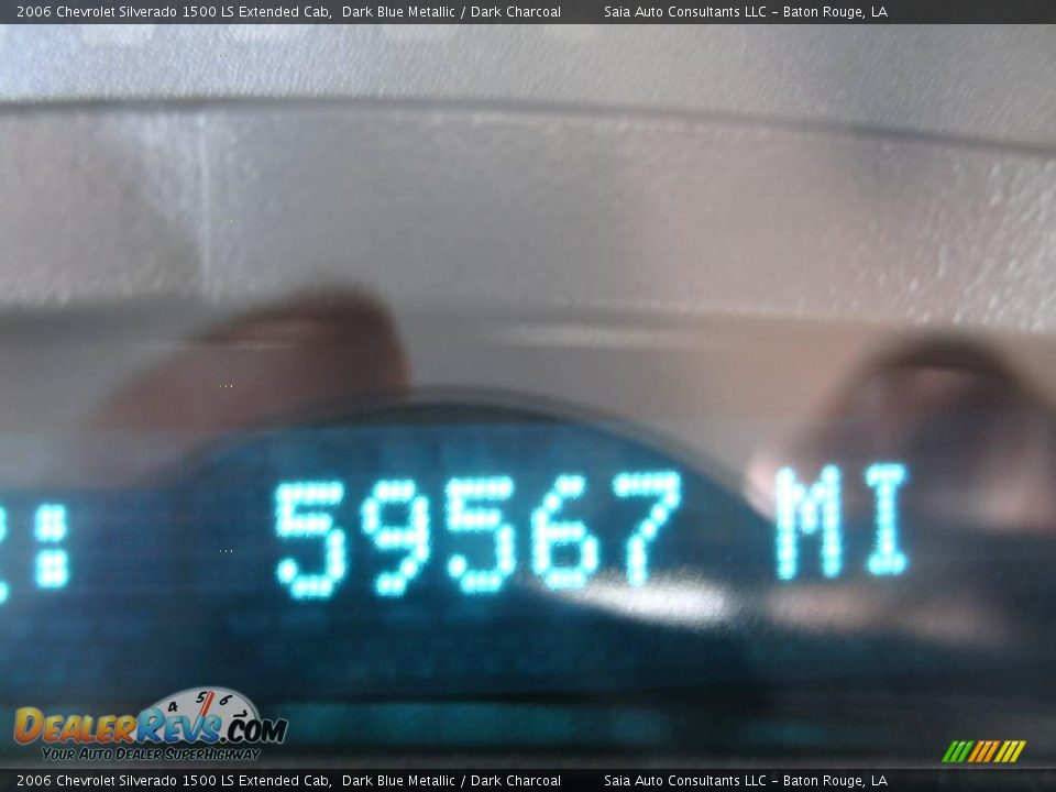 2006 Chevrolet Silverado 1500 LS Extended Cab Dark Blue Metallic / Dark Charcoal Photo #14