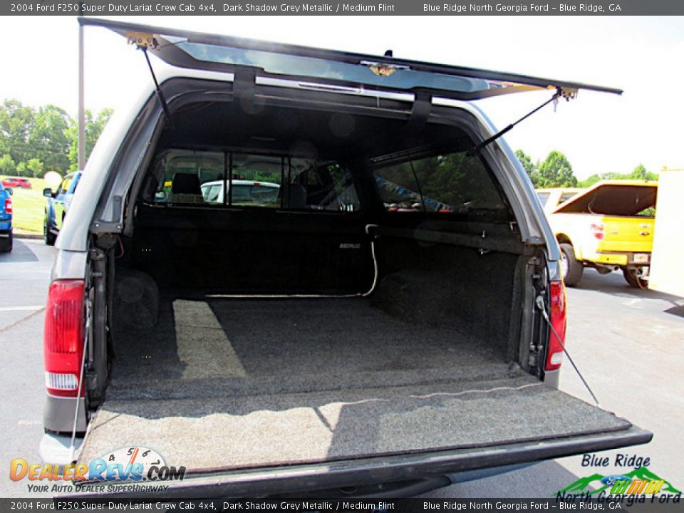 2004 Ford F250 Super Duty Lariat Crew Cab 4x4 Dark Shadow Grey Metallic / Medium Flint Photo #14