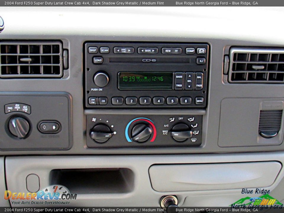 2004 Ford F250 Super Duty Lariat Crew Cab 4x4 Dark Shadow Grey Metallic / Medium Flint Photo #18