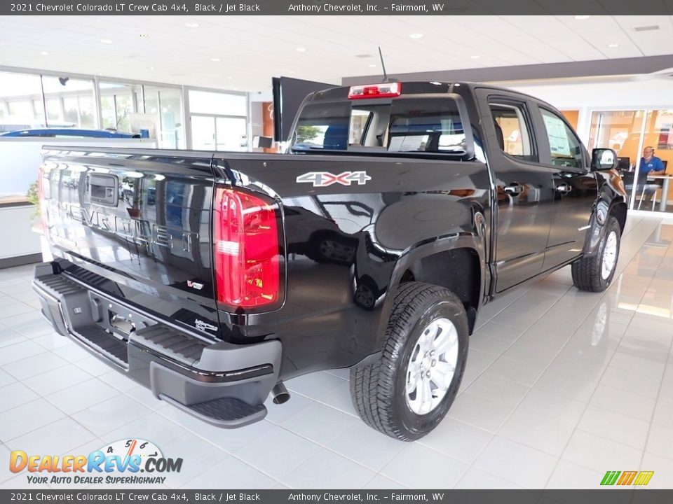Black 2021 Chevrolet Colorado LT Crew Cab 4x4 Photo #3