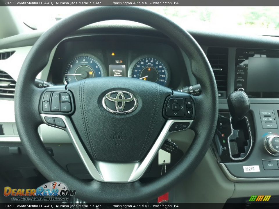2020 Toyota Sienna LE AWD Alumina Jade Metallic / Ash Photo #5