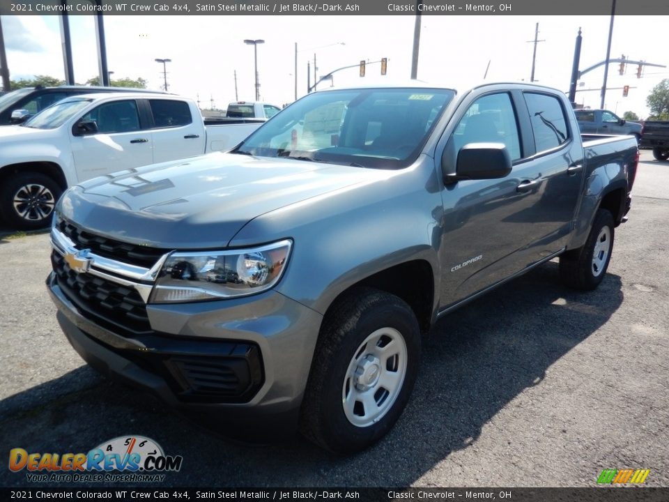 2021 Chevrolet Colorado WT Crew Cab 4x4 Satin Steel Metallic / Jet Black/­Dark Ash Photo #1