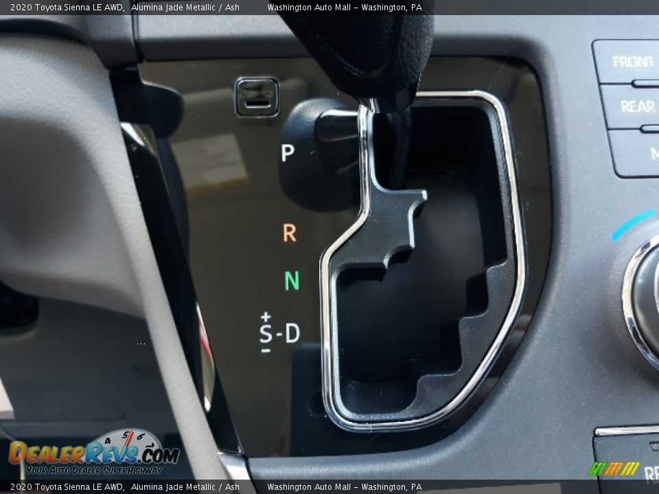 2020 Toyota Sienna LE AWD Alumina Jade Metallic / Ash Photo #11