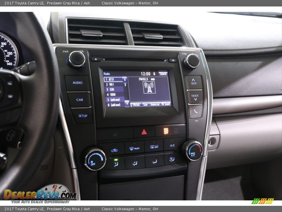 2017 Toyota Camry LE Predawn Gray Mica / Ash Photo #9