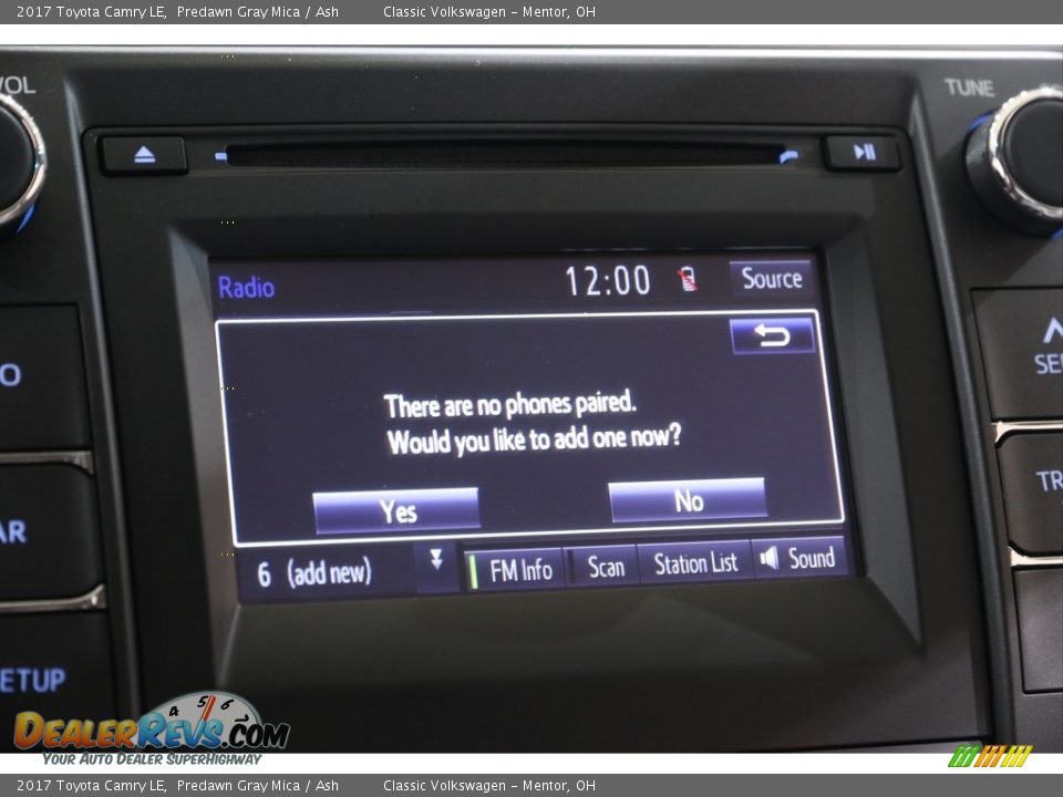 2017 Toyota Camry LE Predawn Gray Mica / Ash Photo #10