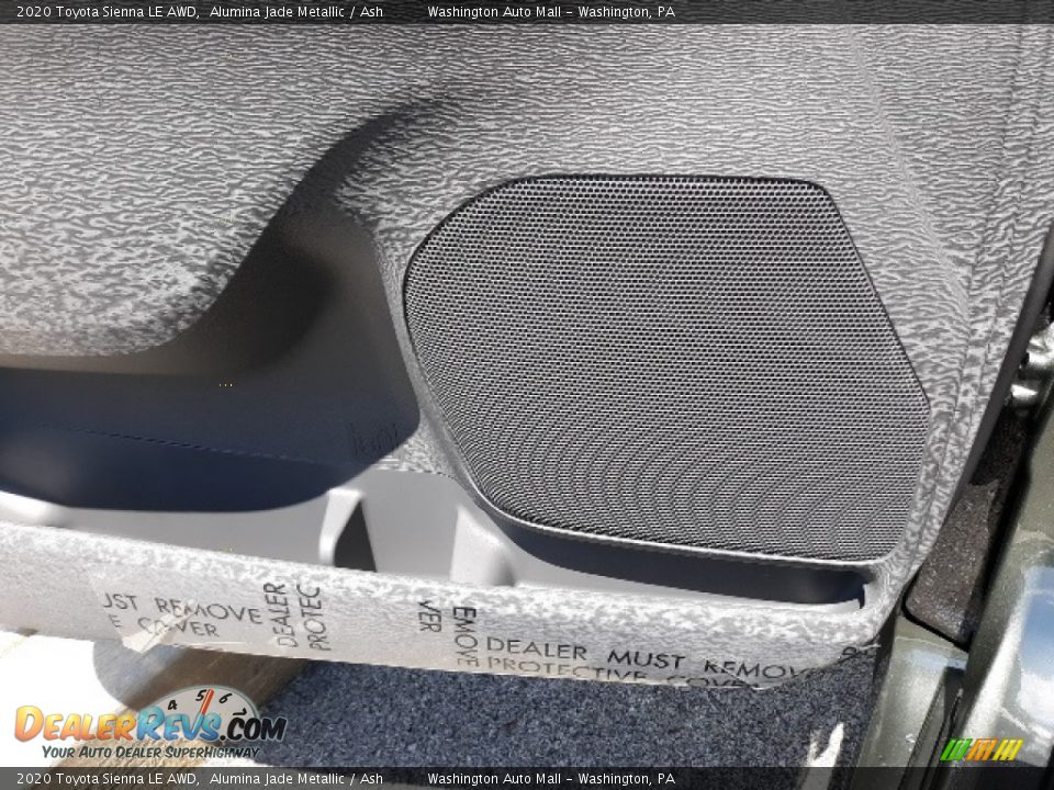 2020 Toyota Sienna LE AWD Alumina Jade Metallic / Ash Photo #14