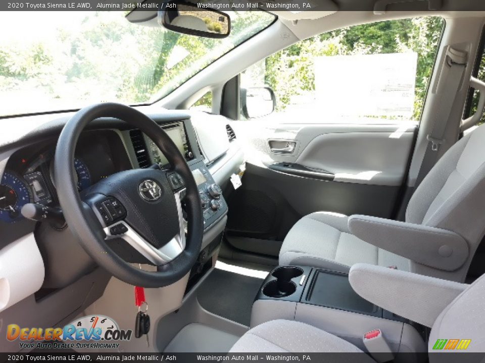 2020 Toyota Sienna LE AWD Alumina Jade Metallic / Ash Photo #16
